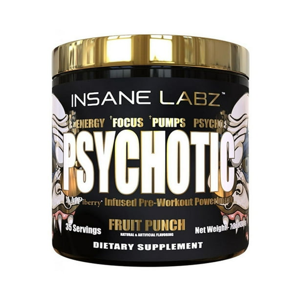 Insane Labz Psychotic Gold Oxido Nítrico Pre Entreno