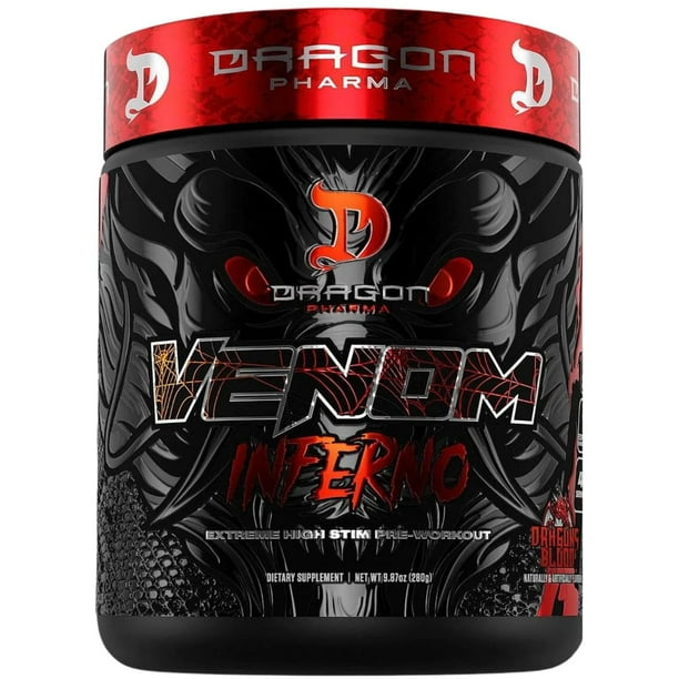 Dragon Pharma Pre Entreno Venom Inferno 40 Servicios