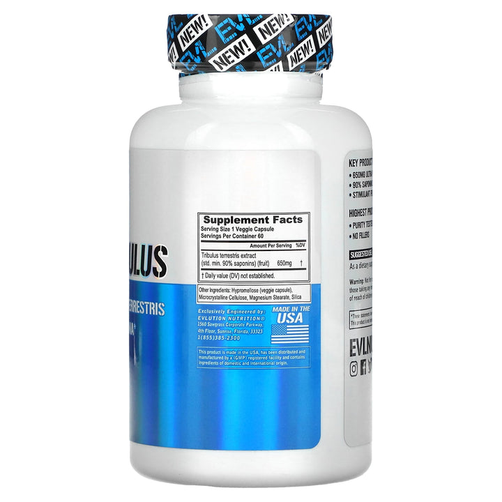 Evlution Nutrition 100% Tribulus 650 Mg 60 Servicios