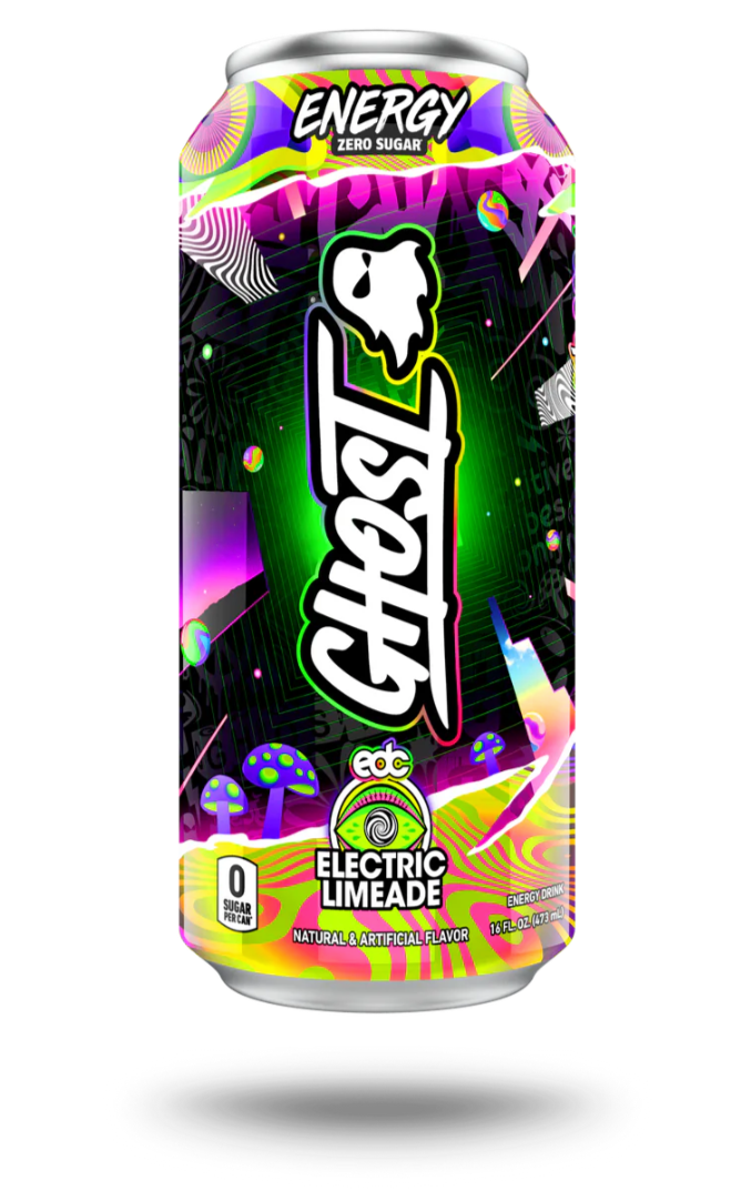 12 Latas Ghost Energy Lima – Energía sin azúcar