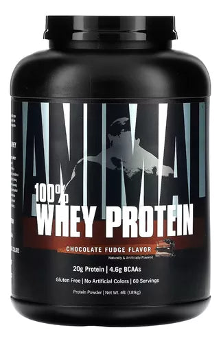 Animal Universal Nutrition Proteina 100% Whey 4 Lb 60 Servicios