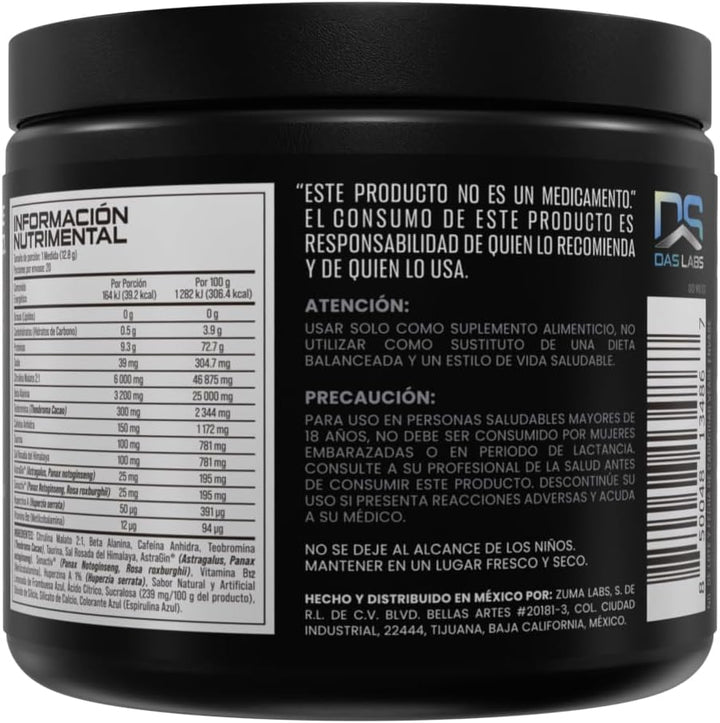 BuckedUp Woke AF Pre Nootropico 20 Servicios Blue Razz Lemonade