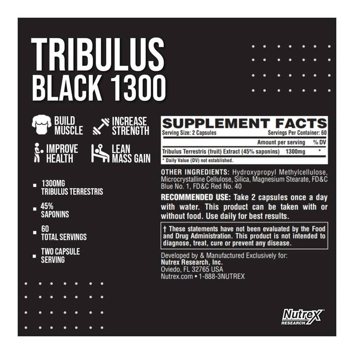 Nutrex Tribulus Black 1300 120Caps