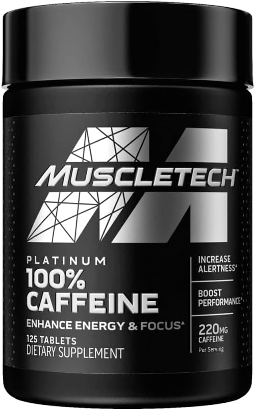 MuscleTech Platinum 100% Caffeine 125Tabs