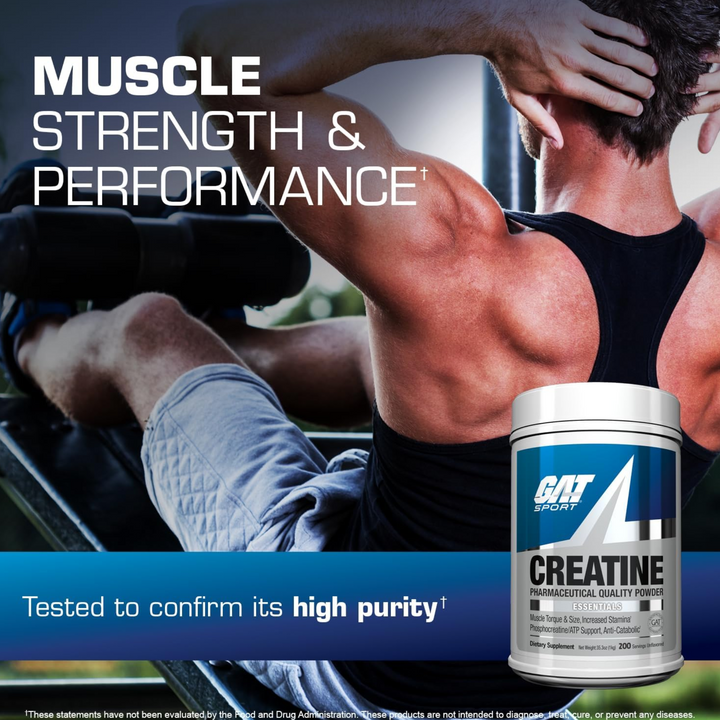 Creatina Monohidratada Gat Sport 1kg 200 Servicios