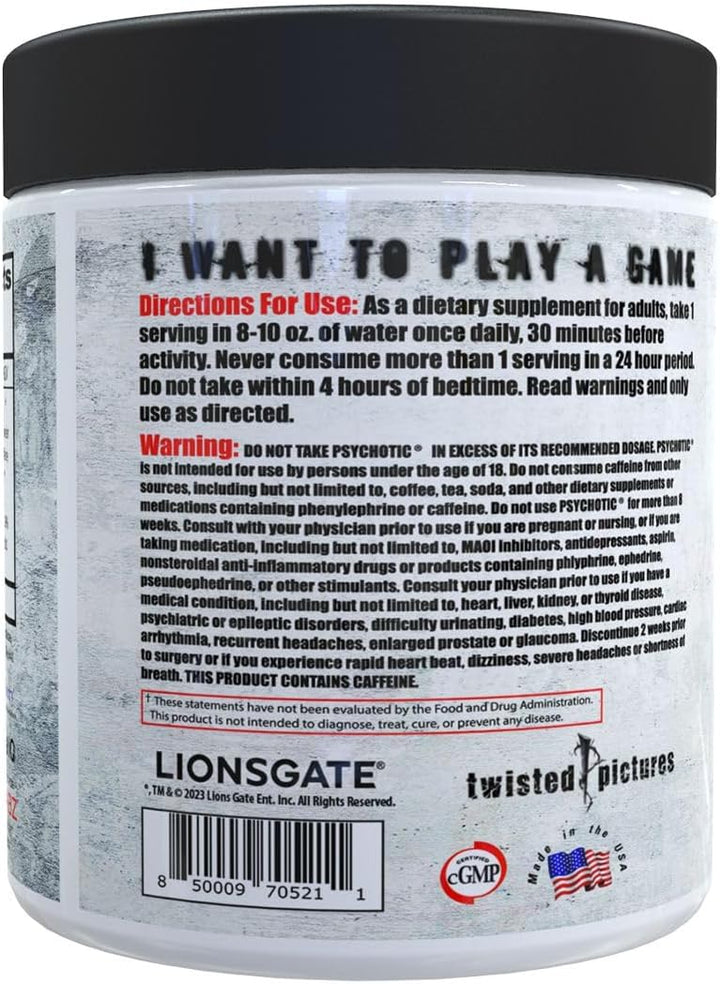 Insane Labz Psychotic SAW 30 Servicios Sabor Ponche de frutas