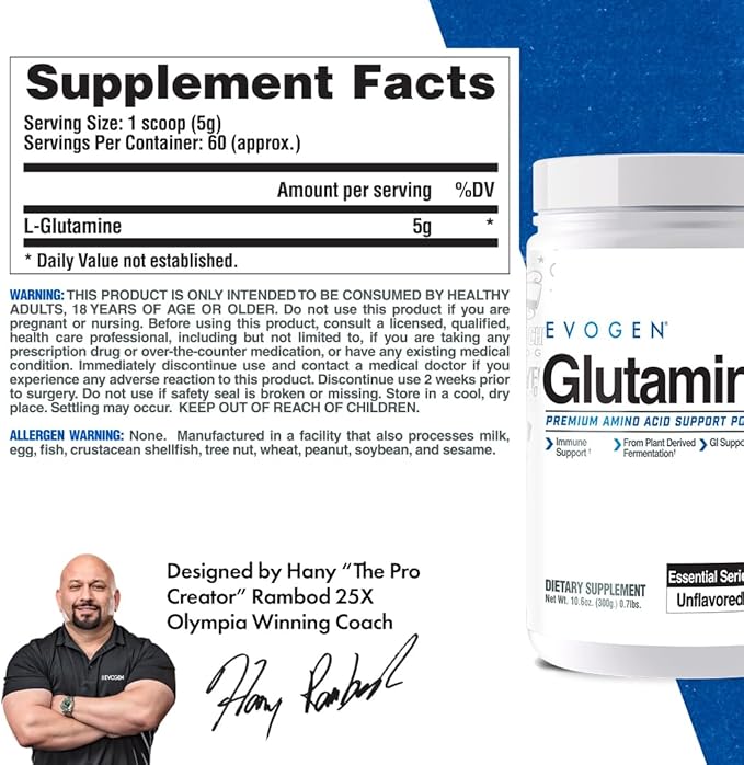 Glutamine  Evogen   300Gr