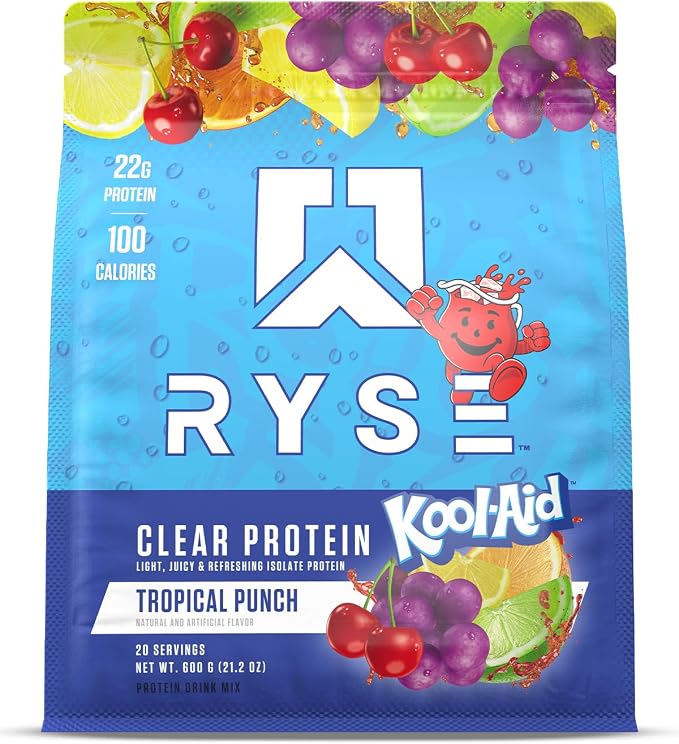 Proteína Ryse Kool-aid Tropical Punch 600g 20 Servicios
