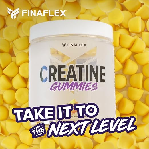 FINAFLEX Gomitas de creatina - 120 gomitas - Sabor a limón