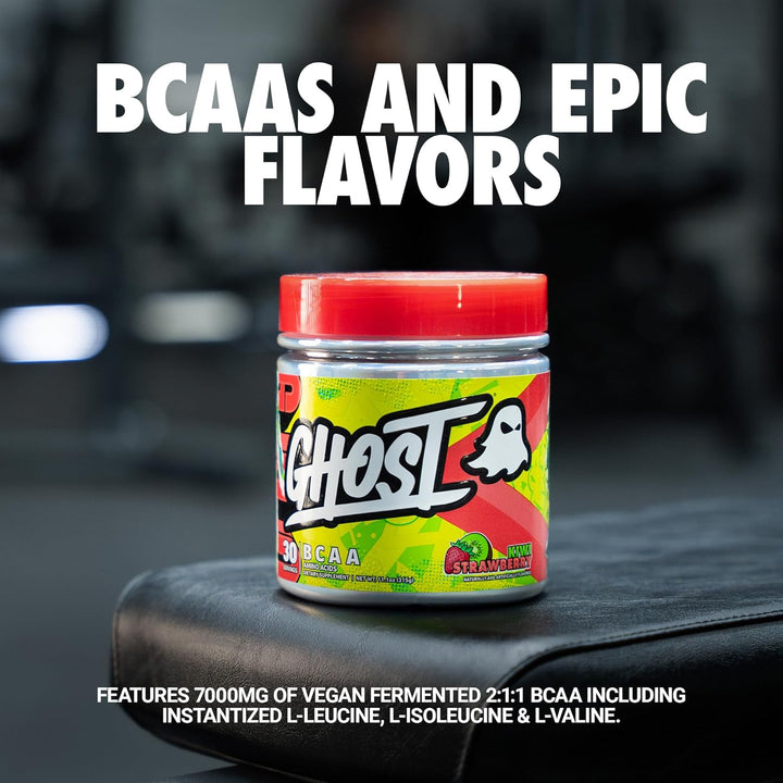 Ghost BCAA Aminoácidos Kiwi Strawberry 315g 30 Servings
