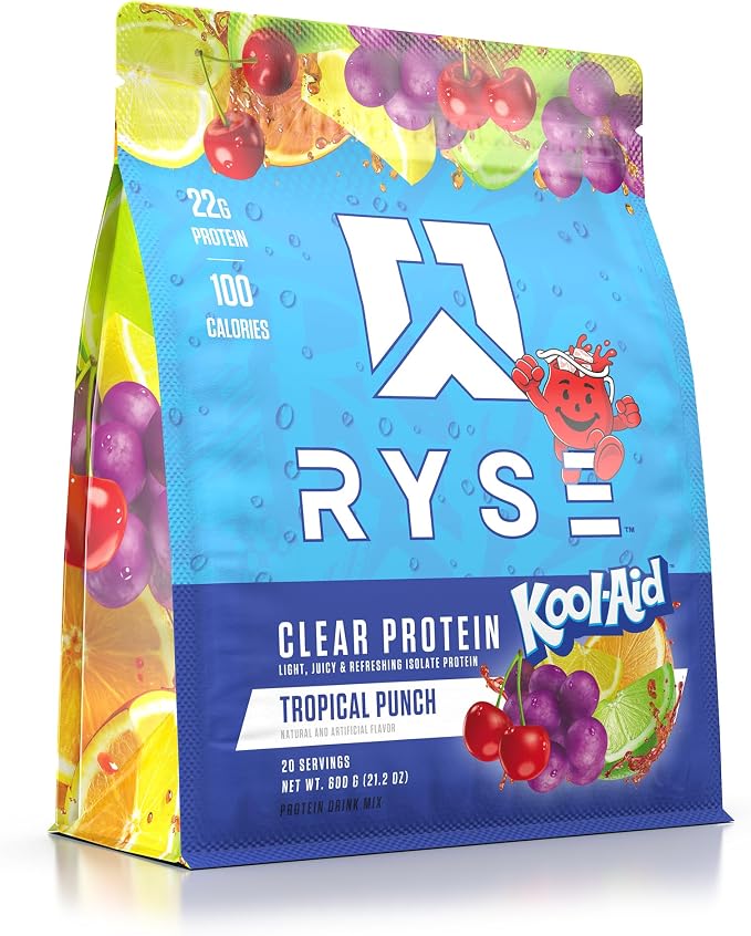 Proteína Ryse Kool-aid Tropical Punch 600g 20 Servicios