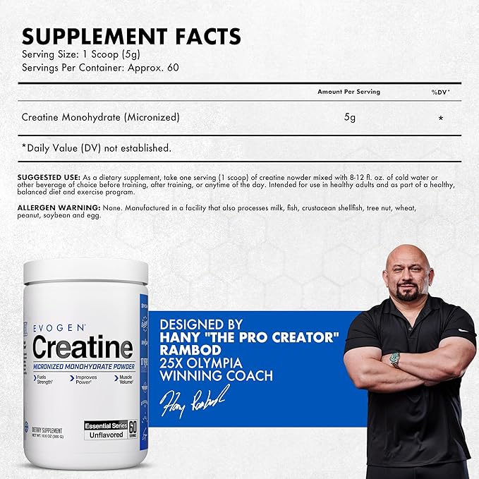 Creatina 300Gr Evogen