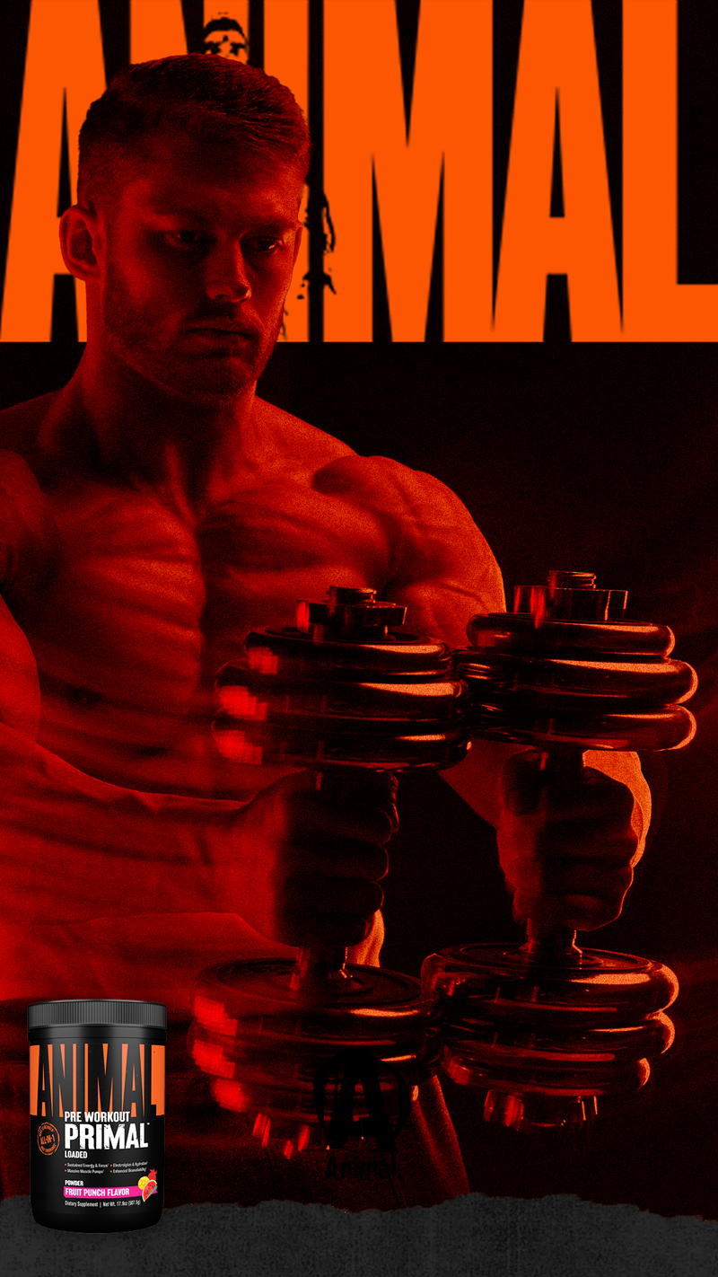 Animal Pre Workout Primal 25Servings Fruit Punch promo 1