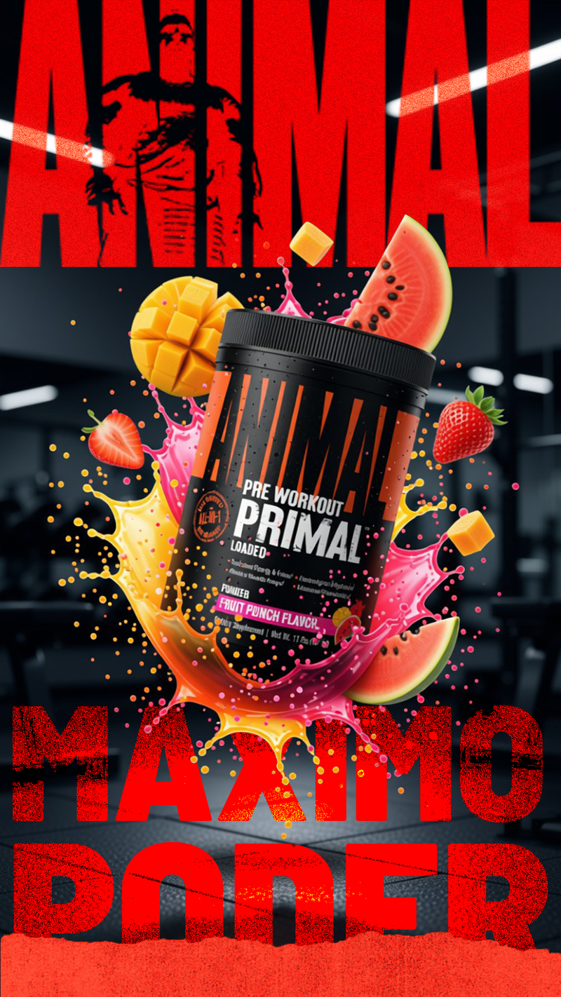 Animal Pre Workout Primal 25Servings Fruit Punch promo 3