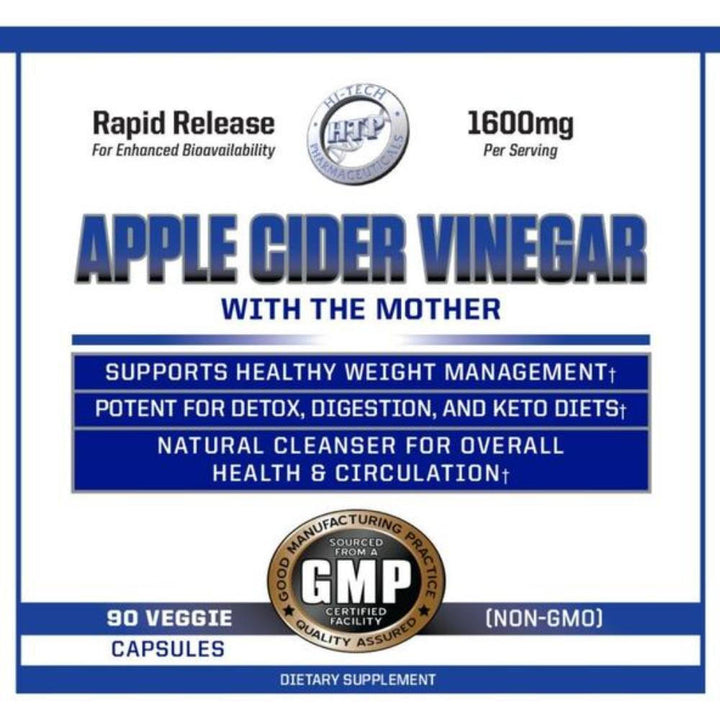 HiTech Apple Cider Vinegar 90 capsulas