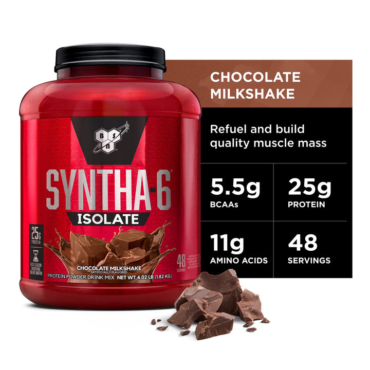 Proteína BSN Syntha-6 Isolate 4 lb | Sabor Chocolate Milkshake