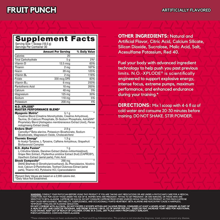 BSN NO XPlode 30Servings Pre workout