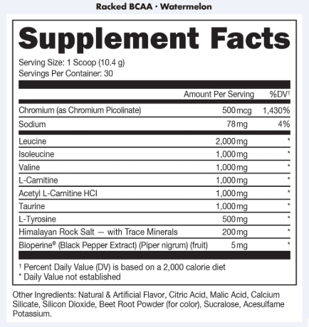 BuckedUp Racked BCAA 30 Servings