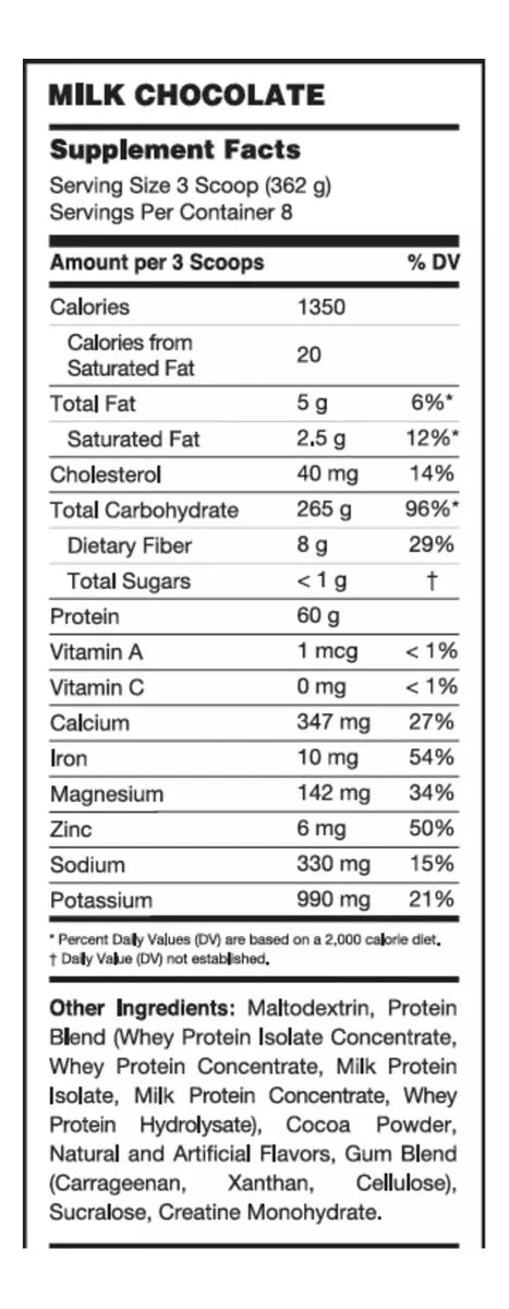 Inner Anabolic Peak Muscle Mass 6Lb Milk Chocolate