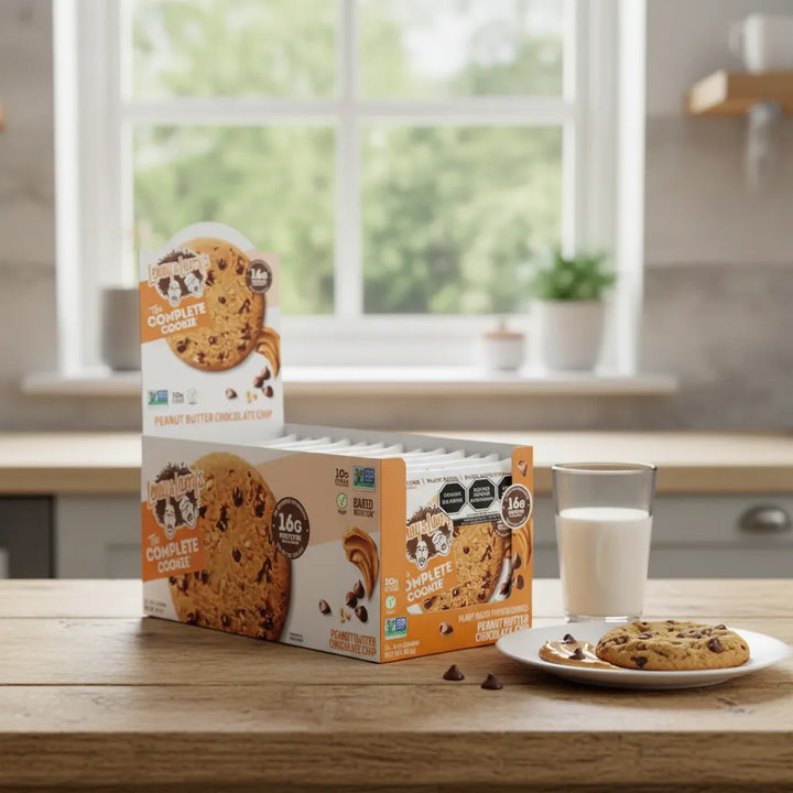 Lenny & Larry's Galletas De Proteína Mani Choco Chip 12pz