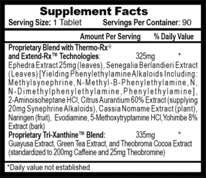 HiTech Lipodrene Amarillo 90Tabs