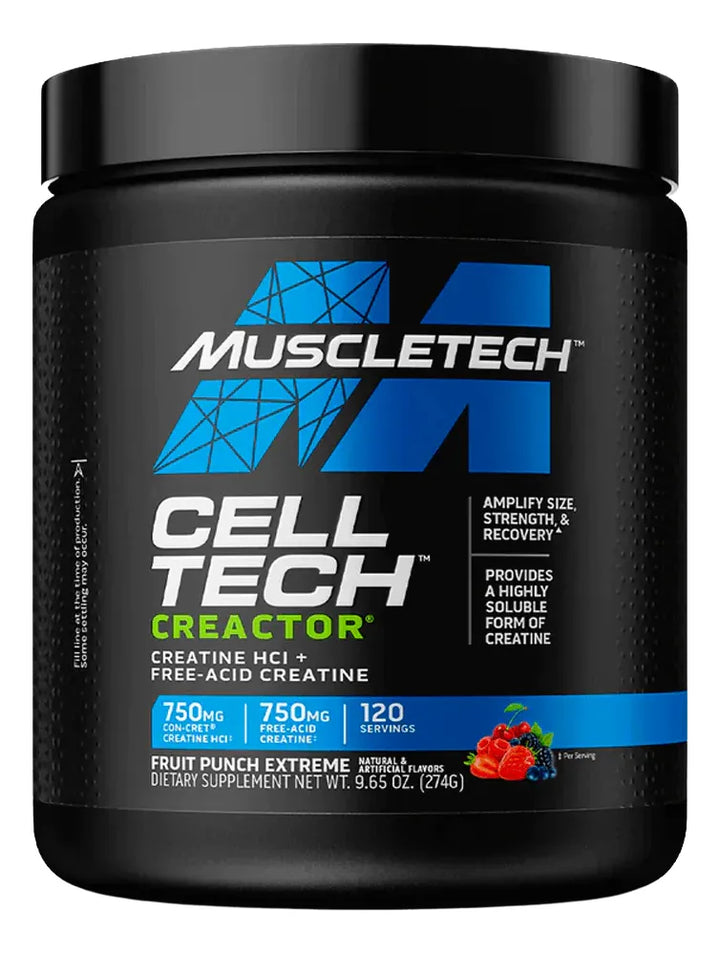 MuscleTech Cell-Tech Creactor 235 g – Sabor Fruit Punch Extreme