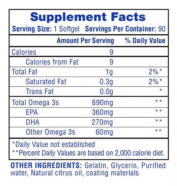HiTech Fish Oil 90Softgels