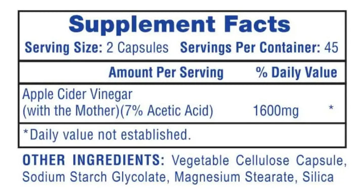 HiTech Apple Cider Vinegar 90 capsulas