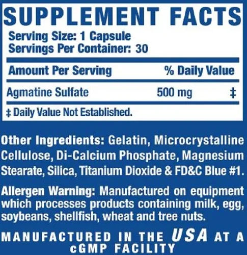 RonnieColeman Agmatine XS 30Caps