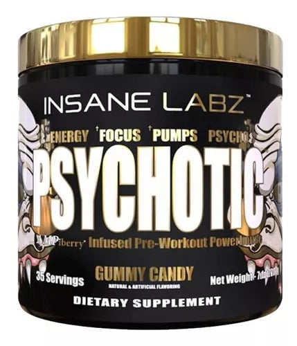 Insane Labz Psychotic Gold Oxido Nítrico Pre Entreno