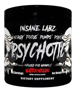 Insane Labz Psychotic Black Oxido Nitrico Pre Entreno