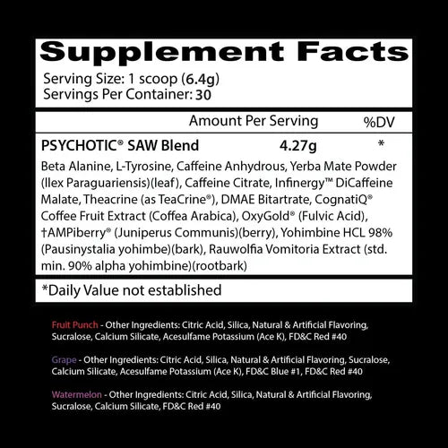 Insane Labz Psychotic SAW – 30 Servicios Sabor Sandía