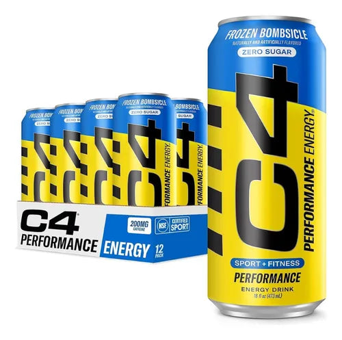 12 Latas Cellucor C4 Energy Zero Sugar 16Oz Frozen Bombsicl