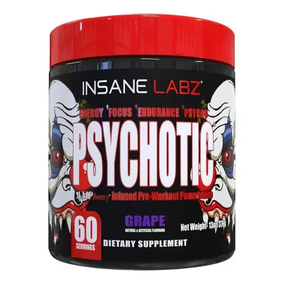 Insane Labz Psychotic – Fórmula de Pre Entreno 60 Servicios