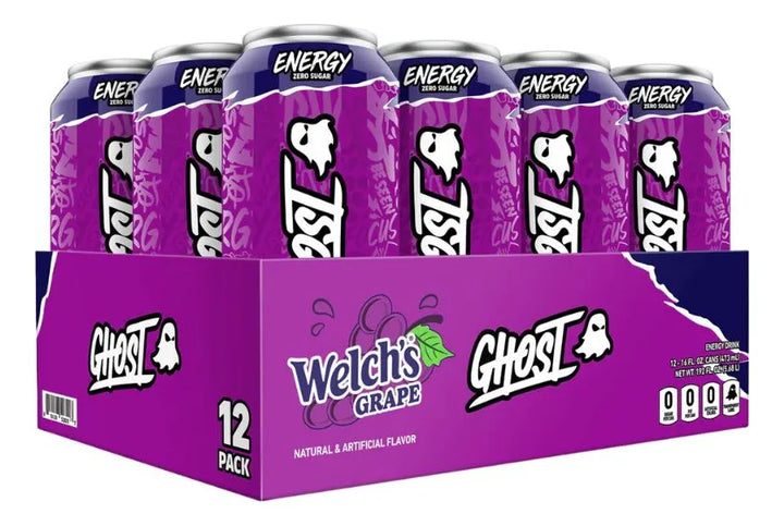 Ghost Energy Bebida Energética 16 Onz 12 Pack  Welch's Grape