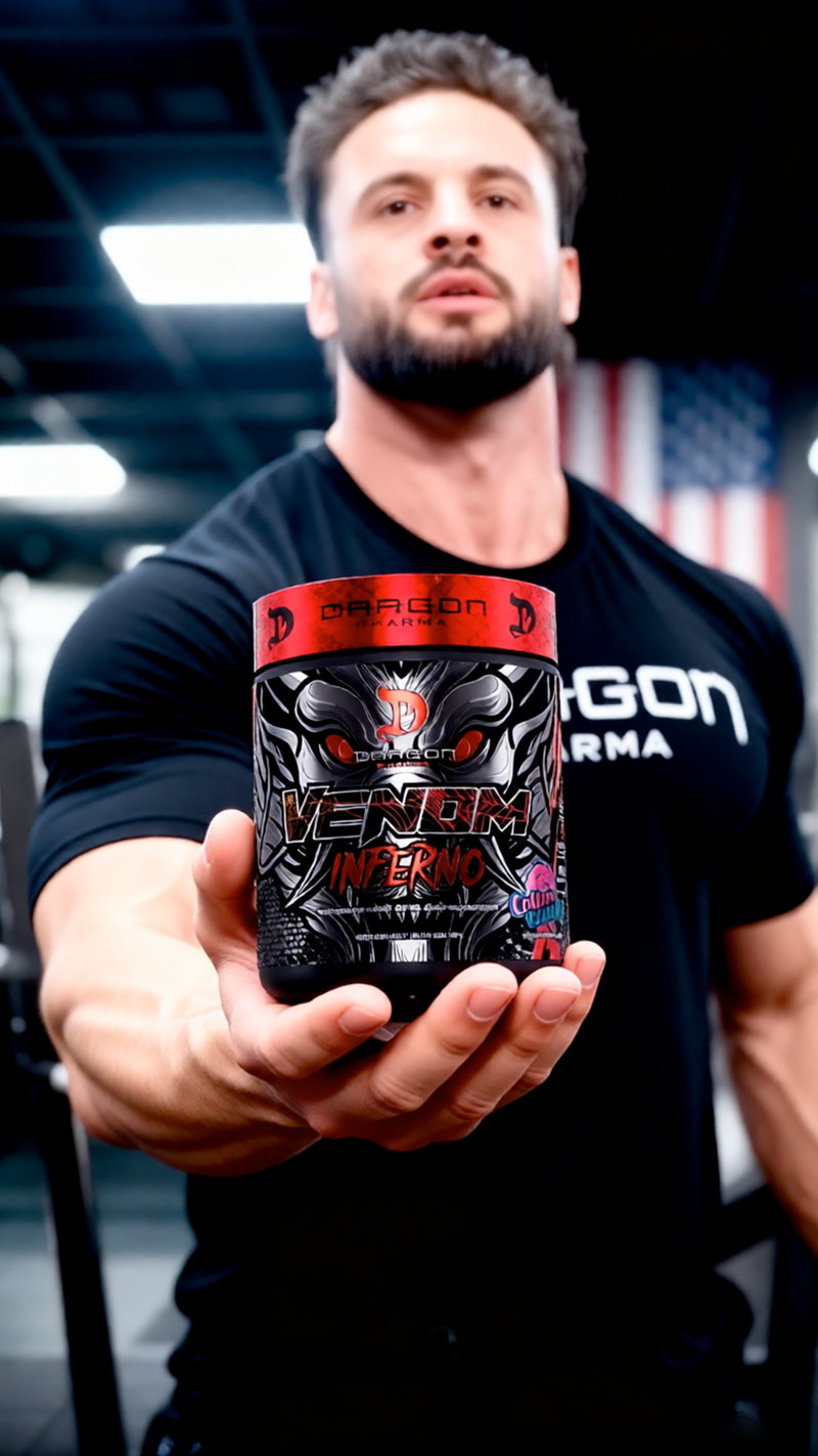 Dragon Pharma Pre Entreno Venom Inferno 40 Servicios promo 1