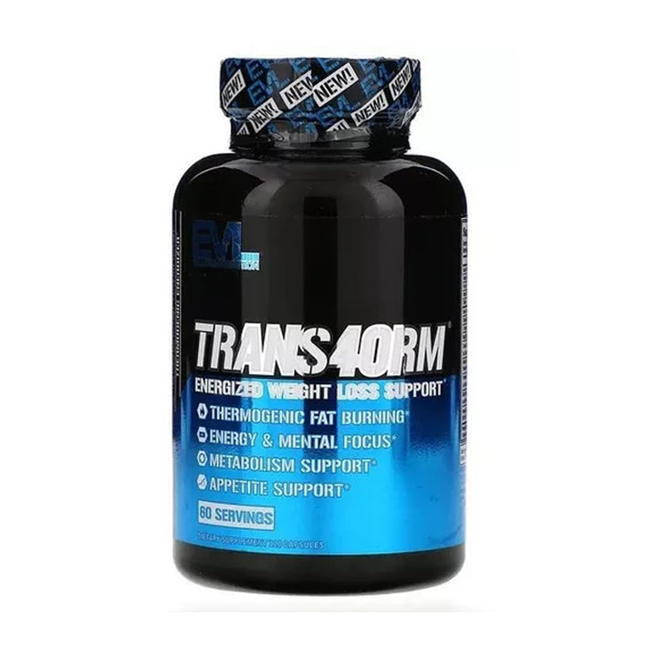 Evl Trans4orm Potenciador De Energía Termogénico 120 Capsulas