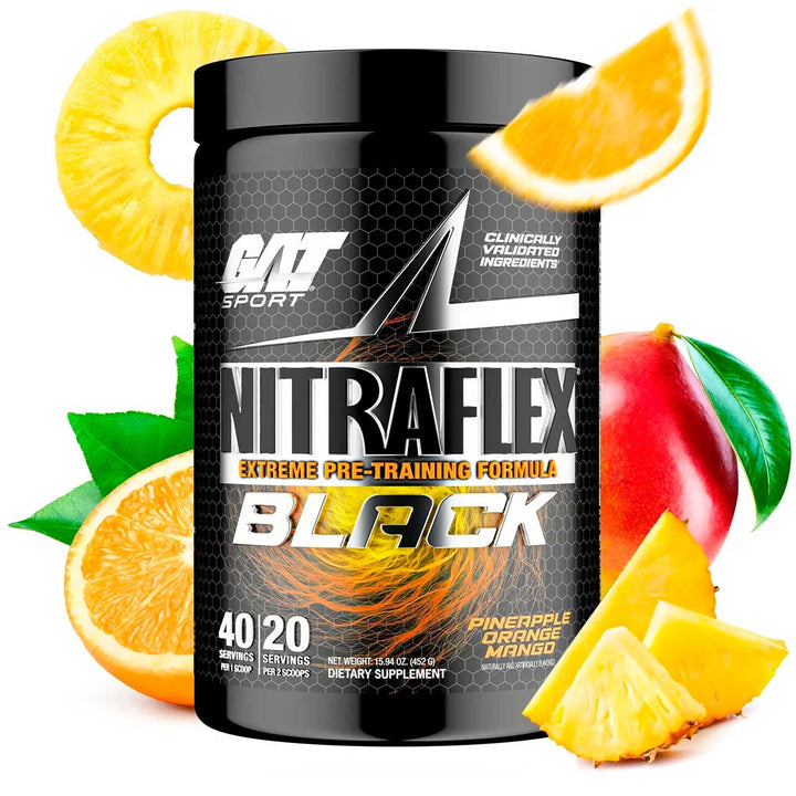 Gat Sport Pre Entreno Nitraflex Black 40 Servicios