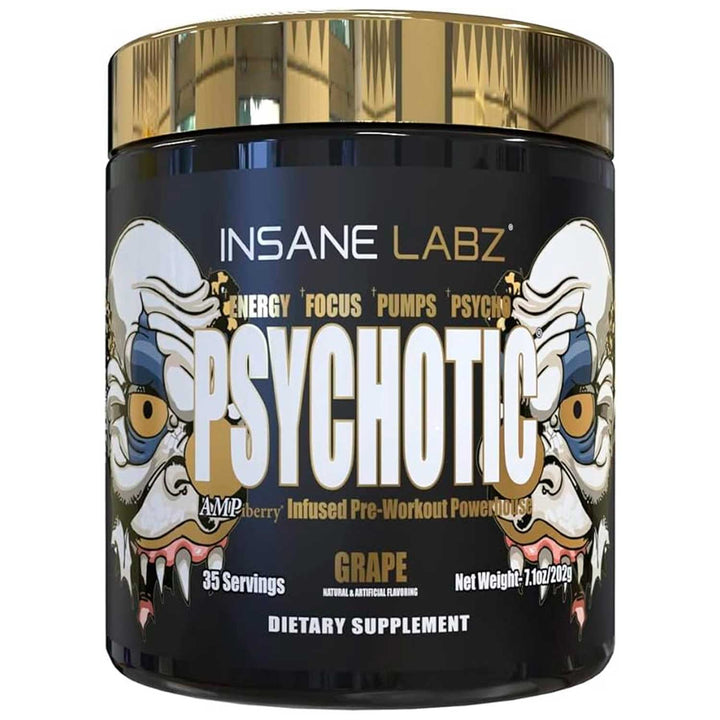 Insane Labz Psychotic Gold Oxido Nítrico Pre Entreno 60
