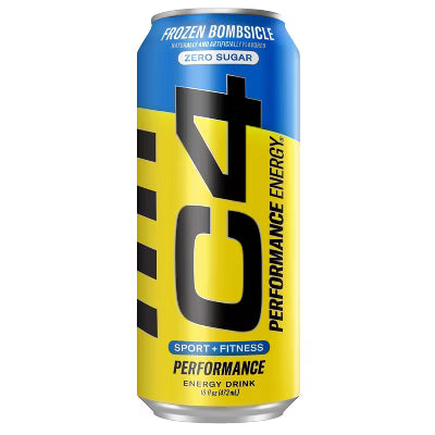 12 Latas Cellucor C4 Energy Zero Sugar 16Oz Frozen Bombsicl