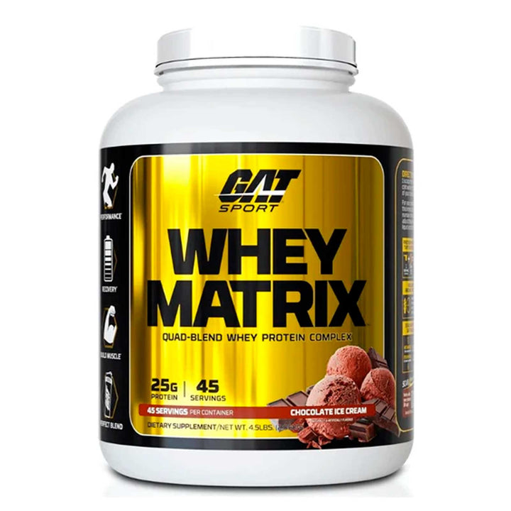 Gat Sport Proteina Whey Matrix 4.5 Libras 45 Servicios