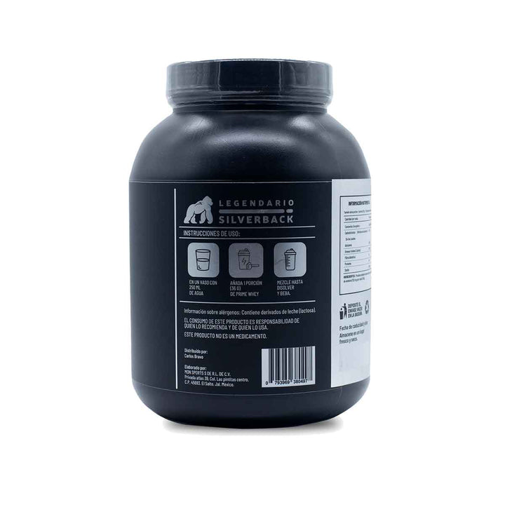 Proteina Iso Aislada Con Stevia Y Cafe Silverback 45 Servicios