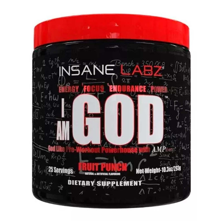 Insane Labz Pre Entreno I Am God 25 Servicios