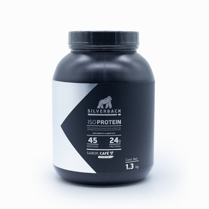 Proteina Iso Aislada Con Stevia Y Cafe Silverback 45 Servicios