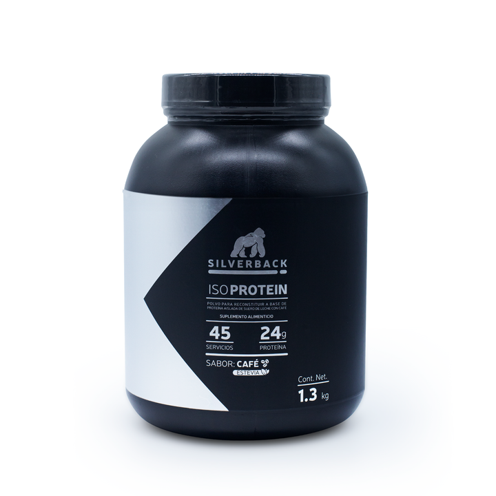 Proteina Iso Aislada Con Stevia Y Cafe Silverback 45 Servicios