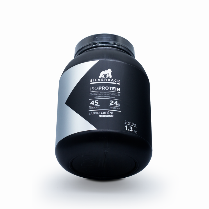 Proteina Iso Aislada Con Stevia Y Cafe Silverback 45 Servicios