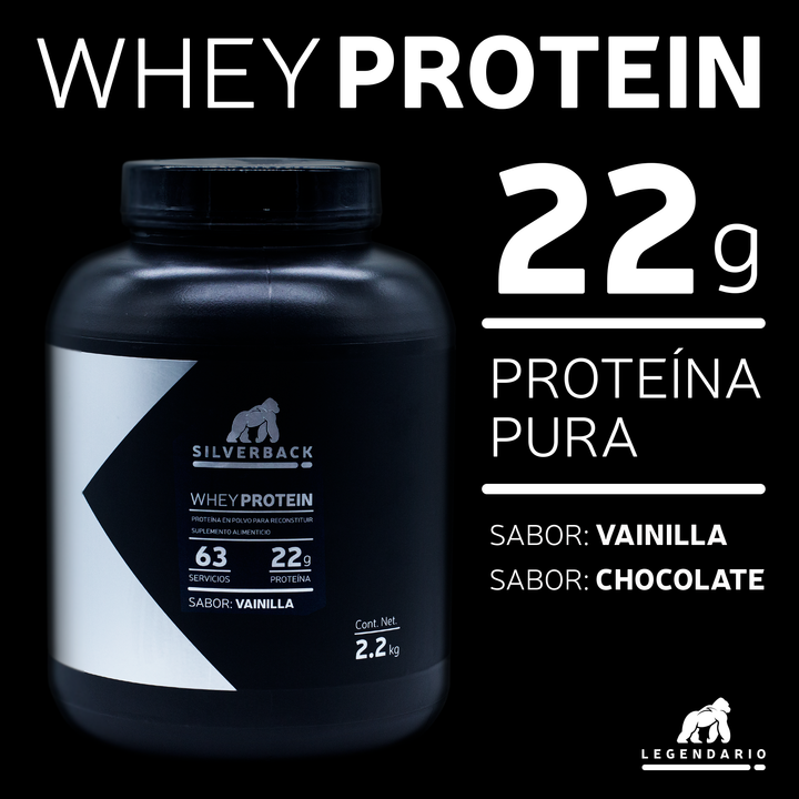 Proteina Whey Legendario Silverback 63 Servicios