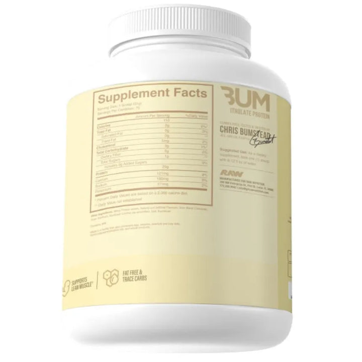 Proteina Isolatada Cbum Raw Nutrition 1.72 Lbs 25 Servicios