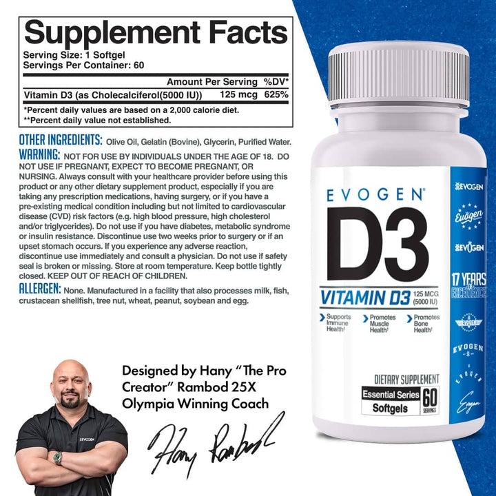 Vitamina  D3 60 Softgels