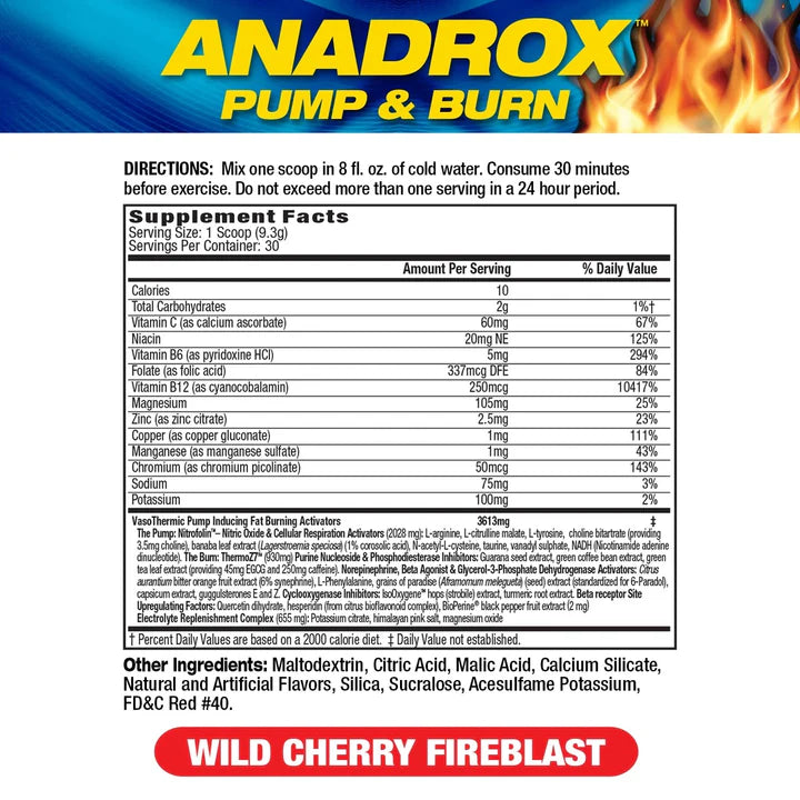 MHP Anadrox 279Gr  Wild Cherry Fireblast